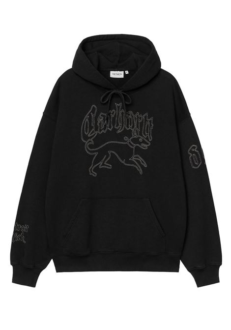 felpa hooded hackwork uomo nera CARHARTT WIP | I0356412JQ.XX